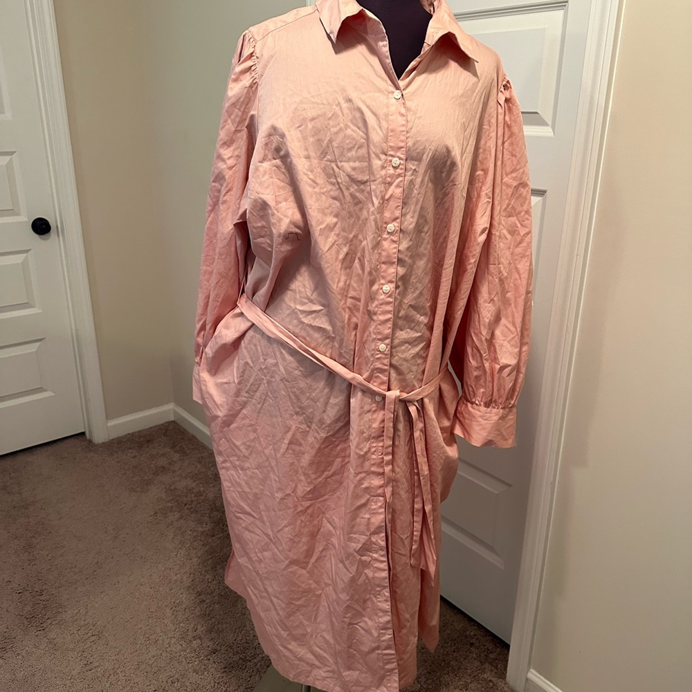 a new day Blush Pink Shirt Dress